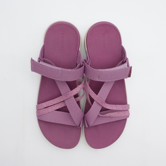 NEW Women's Merrell District 4 Post Sandals J006948 Mauve - Picture 3 of 9